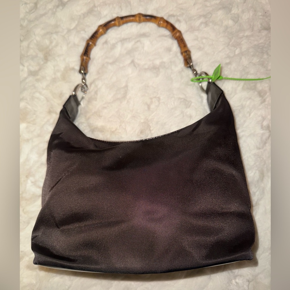 GUCCI BAMBOO SHOULDER BAG chocolate color